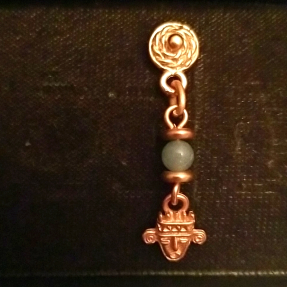 PRE-COLUMBIAN 24K PLATED EARRINGS